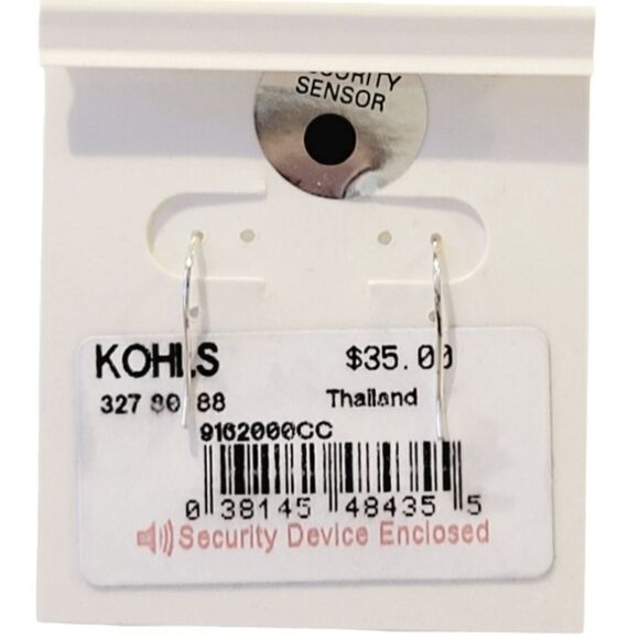 Sterling Silver Crystal Gift Dangle Earrings - Picture 2 of 2